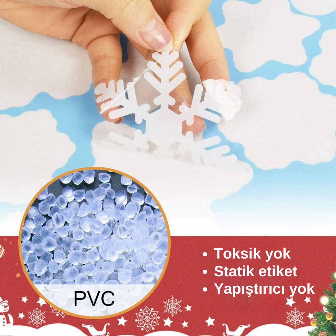 Kendinden Yapışkanlı, Çift Taraflı PVC Pencere Çıkartmaları Seti  4.7 ⭐⭐⭐⭐⭐ (1021)